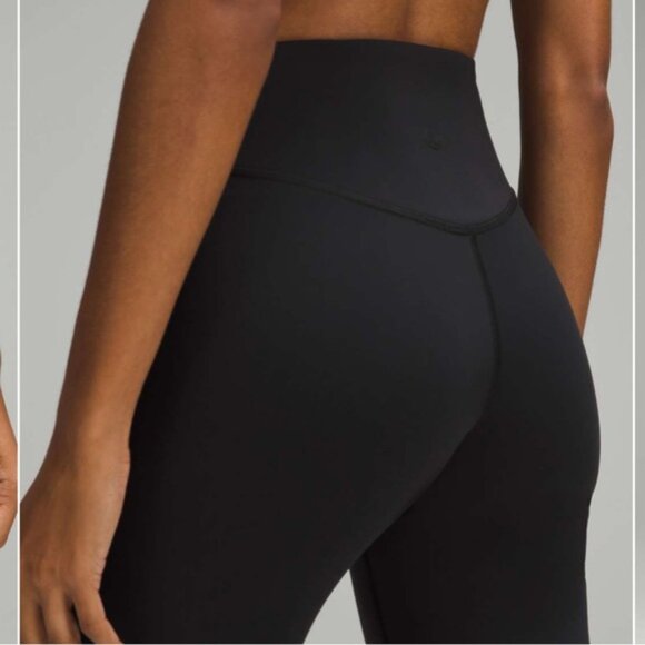 LULULEMON black Wunder Under SmoothCover High-Rise Tight 25" - Picture 4 of 10